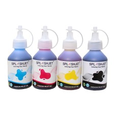 4 Colour Set of SplashJet Dye Inks for Brother Printers in 70ml or 100ml Bottles 4 Colour Set of SplashJet Dye Inks for Brother Printers in 70ml or 100ml Bottles