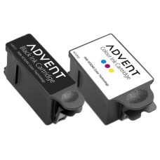Genuine Pair of Advent A10, Black & Tri-Colour Ink Cartridges. Genuine Pair of Advent A10, Black & Tri-Colour Ink Cartridges.