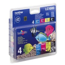 Brother LC1000 Genuine Cartridge Set - CMYK. Brother LC1000 Genuine Cartridge Set - CMYK.