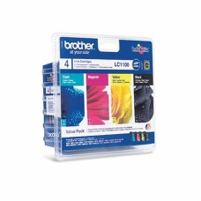 Brother LC1100 Genuine Cartridge Set - CMYK. Brother LC1100 Genuine Cartridge Set - CMYK.
