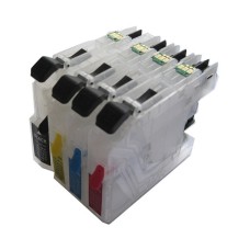 Empty Refillable Cartridge Set For Brother LC123 Cartridges. Empty Refillable Cartridge Set For Brother LC123 Cartridges.