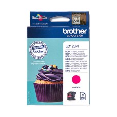Genuine Cartridge for Brother LC123 Magenta Ink Cartridge.