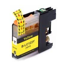 Yellow Compatible Ink Cartridge to replace a Brother LC123 Ink Cartridge. Yellow Compatible Ink Cartridge to replace a Brother LC123 Ink Cartridge.