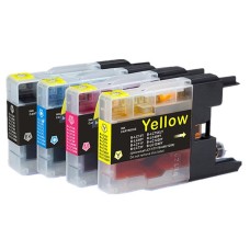 Compatible Cartridge Set for Brother LC1240, 4 Cartridge Set. Compatible Cartridge Set for Brother LC1240, 4 Cartridge Set.