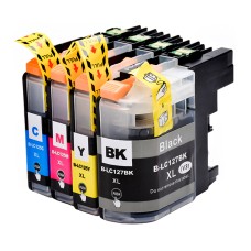 Compatible Cartridge Set for Brother LC127XL / LC125XL, 4 Cartridge Set. Compatible Cartridge Set for Brother LC127XL / LC125XL, 4 Cartridge Set.