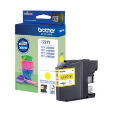 Genuine Cartridge for Brother LC221 Yellow Ink Cartridge.