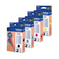 Genuine Cartridge Set for Brother LC223, 4 Cartridge Set - CMYK.