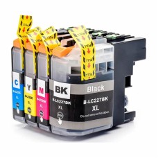 Compatible Cartridge Set for Brother LC227 / LC225, 4 Cartridge Set.