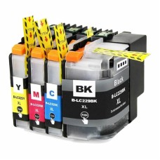 Compatible Cartridge Set for Brother LC229-LC225 Ink Cartridge Set - CMYK.