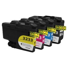 Compatible Cartridge Set for Brother LC3233, 4 Cartridge Set - CMYK.