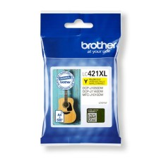 Genuine High Capacity XL Brother LC421XL Yellow Ink Cartridge. Genuine High Capacity XL Brother LC421XL Yellow Ink Cartridge.