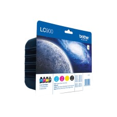 Brother Original LC900 set of 4, standard Capacity Ink Cartridges.. Brother Original LC900 set of 4, standard Capacity Ink Cartridges..