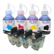 Refillable Cartridge Kit for Brother LC900 Cartridge Set, with 400ml of Specific Ink. Refillable Cartridge Kit for Brother LC900 Cartridge Set, with 400ml of Specific Ink.