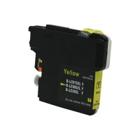 Compatible Cartridge for Brother LC980/LC985/LC1100 Yellow Ink Cartridge - XL. Compatible Cartridge for Brother LC980/LC985/LC1100 Yellow Ink Cartridge - XL.