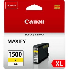 Genuine Cartridge for Canon PGI-1500 XLY High Capacity Yellow Ink Cartridge.