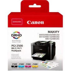 Genuine Cartridges for Canon PGI-2500 BK/C/M/Y set of 4 Ink Cartridges. Genuine Cartridges for Canon PGI-2500 BK/C/M/Y set of 4 Ink Cartridges.
