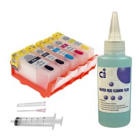 Cleaning Cartridge Kit for Canon Printers using PGI-520 - CLI-521 5 x Cartridges.