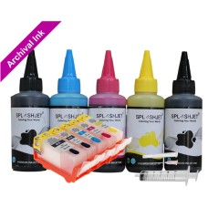 Refillable Cartridge Kit for Canon PGI-525-CLI-526, 5 x Cartridge Set with Splashjet Ink. Refillable Cartridge Kit for Canon PGI-525-CLI-526, 5 x Cartridge Set with Splashjet Ink.