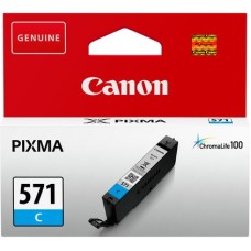 Genuine Cartridge for Canon CLI-571 Cyan Ink Cartridge. Genuine Cartridge for Canon CLI-571 Cyan Ink Cartridge.