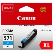 Genuine Cartridge for Canon CLI-571 XL High Capacity Cyan Ink Cartridge. Genuine Cartridge for Canon CLI-571 XL High Capacity Cyan Ink Cartridge.