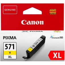 Genuine Cartridge for Canon CLI-571 XL High Capacity Yellow Ink Cartridge. Genuine Cartridge for Canon CLI-571 XL High Capacity Yellow Ink Cartridge.