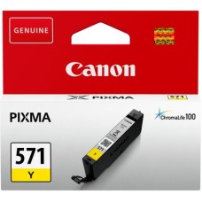 Genuine Cartridge for Canon CLI-571 Yellow Ink Cartridge.