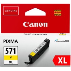 Genuine Cartridge for Canon CLI-571 XL High Capacity Yellow Ink Cartridge.