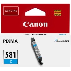 Genuine Cartridge for Canon CLI-581 Cyan Ink Cartridge. Genuine Cartridge for Canon CLI-581 Cyan Ink Cartridge.