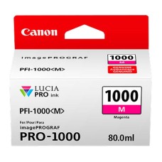 Genuine Cartridge for Canon PFI-1000M Magenta Ink Cartridge. Genuine Cartridge for Canon PFI-1000M Magenta Ink Cartridge.
