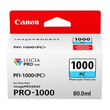 Genuine Cartridge for Canon PFI-1000PC Photo Cyan Ink Cartridge. Genuine Cartridge for Canon PFI-1000PC Photo Cyan Ink Cartridge.