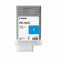 Genuine Cartridge for Canon PFI-107C Cyan Ink Cartridge. Genuine Cartridge for Canon PFI-107C Cyan Ink Cartridge.