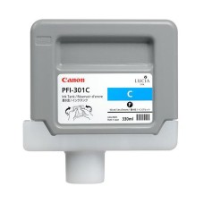 Genuine Cartridge for Canon PFI-301C Cyan Ink Cartridge. Genuine Cartridge for Canon PFI-301C Cyan Ink Cartridge.
