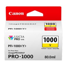 Genuine Cartridge for Canon PFI-1000Y Yellow Ink Cartridge.