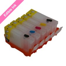 Refillable Edible Ink Cartridge Set for Canon PGI-525 - CLI-526 Cartridges. Refillable Edible Ink Cartridge Set for Canon PGI-525 - CLI-526 Cartridges.
