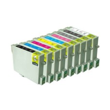 Compatible Cartridge Set For Epson Stylus Photo R2400. Compatible Cartridge Set For Epson Stylus Photo R2400.