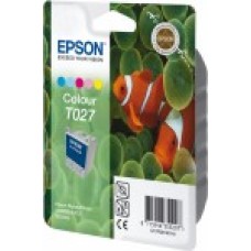Epson Branded T027 Colour Ink Cartridge. Epson Branded T027 Colour Ink Cartridge.
