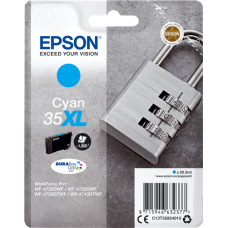 Epson Branded T3592XL Cyan Ink Cartridge.