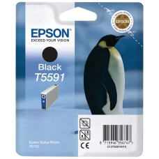Epson Branded T5591 Photo Black Ink Cartridge. Epson Branded T5591 Photo Black Ink Cartridge.