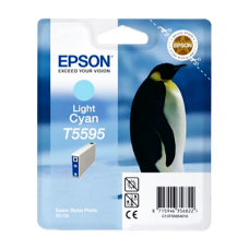 Epson Branded T5595 Light Cyan Ink Cartridge. Epson Branded T5595 Light Cyan Ink Cartridge.
