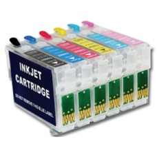 Epson Compatible T0797 Empty Refillable Cartridge Set.