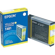 Epson Wide Format T481 Yellow Ink Cartridge. Epson Wide Format T481 Yellow Ink Cartridge.