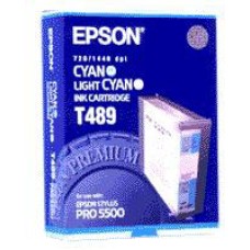 Epson Wide Format T489 Cyan Ink Cartridge. Epson Wide Format T489 Cyan Ink Cartridge.