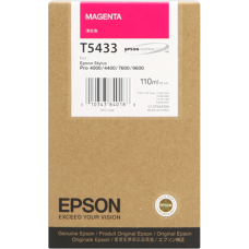 Epson Wide Format T5433 Magenta Ink Cartridge. Epson Wide Format T5433 Magenta Ink Cartridge.