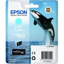 Epson Wide Format T7605 Light Cyan Ink Cartridge. Epson Wide Format T7605 Light Cyan Ink Cartridge.