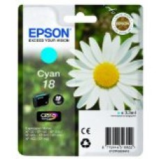 Epson Branded T1802 Cyan Ink Cartridge.