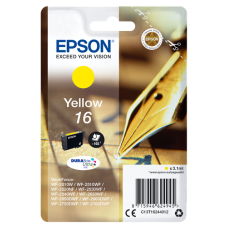 Epson Branded T1624 Yellow Ink Cartridge.