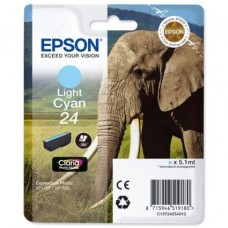 Epson Branded T2425 Light Cyan Ink Cartridge.