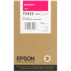 Epson Wide Format T5433 Magenta Ink Cartridge.