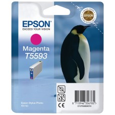 Epson Branded T5593 Magenta Black Ink Cartridge.