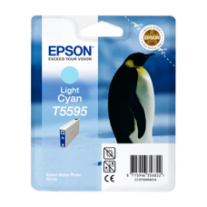 Epson Branded T5595 Light Cyan Ink Cartridge.